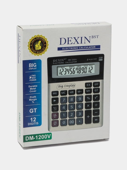 DEXIN DM-1200V — 12-razryadli kalkulyator