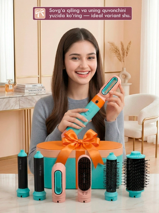 Fen Stayler MAC Styler 6v1, fen taroq, soch quritgich, 6 nozul, 4 rejim