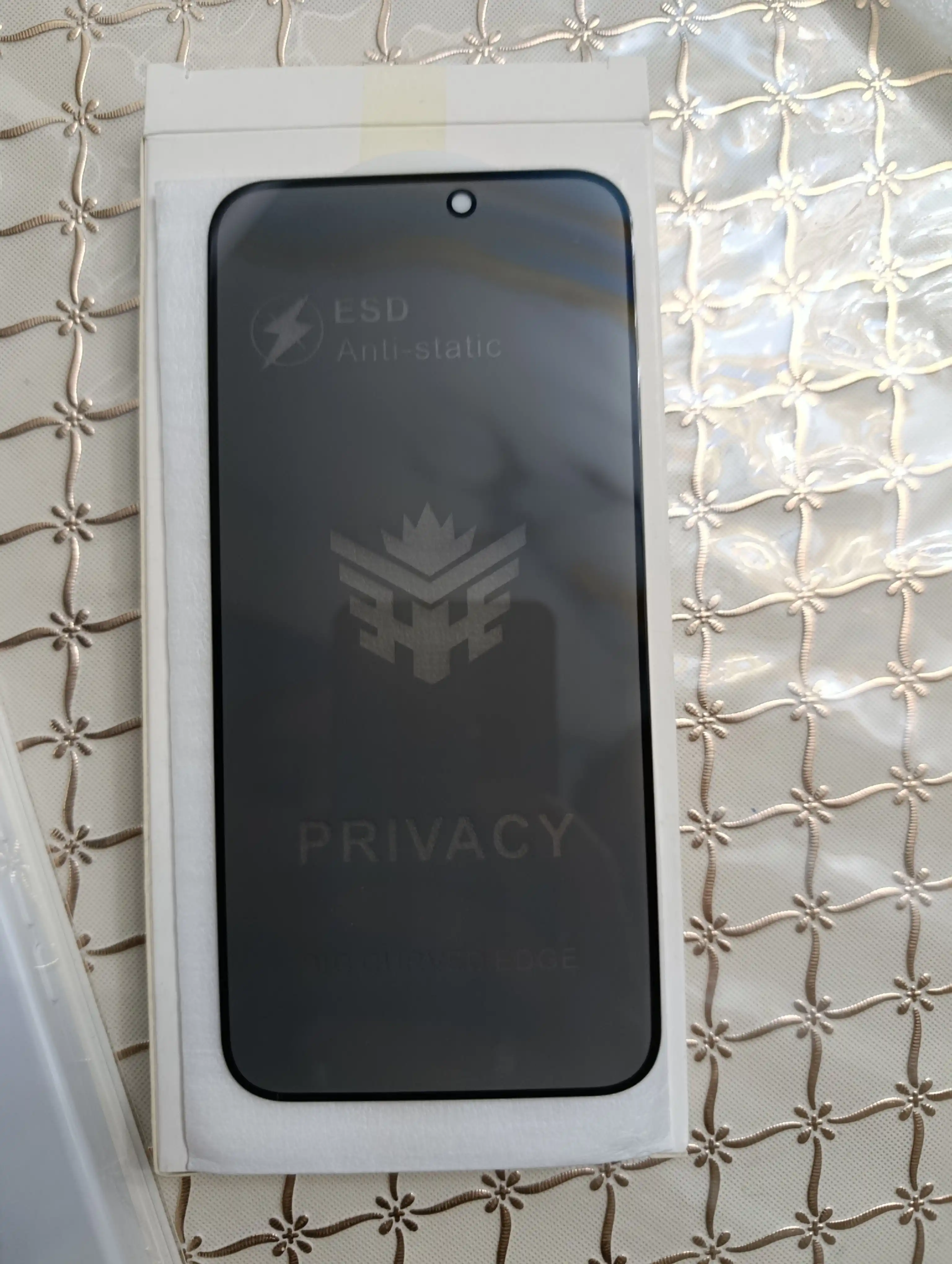  Maxfiylikni saqlovchi himoya oynasi iPhone 11, 12, 13, 14, 16  Pro Max uchun, oleofob qoplamali