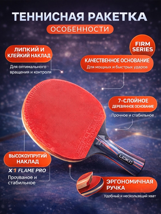 Набор для пинг-понга, ракетки и мячи - 
