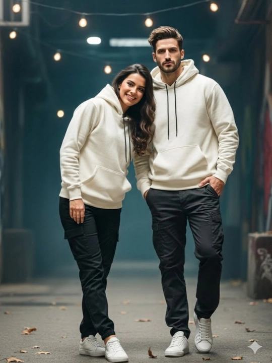 Ayollar va erkaklar  uchun qishki qalin kapyushonkali unisex oversize hudilari