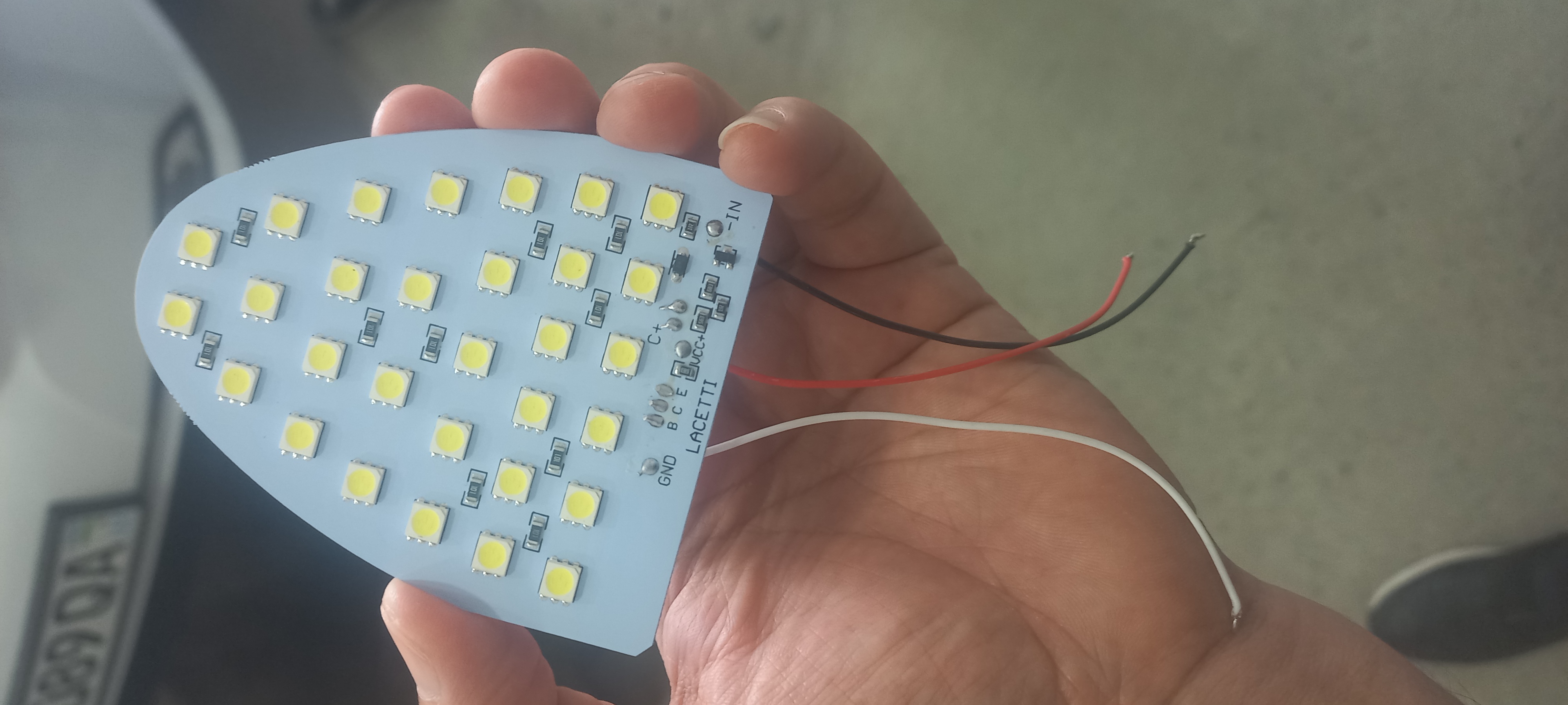 LED lampalar, Chevrolet Lacetti va Gentra avtomobillarining plafonlari uchun