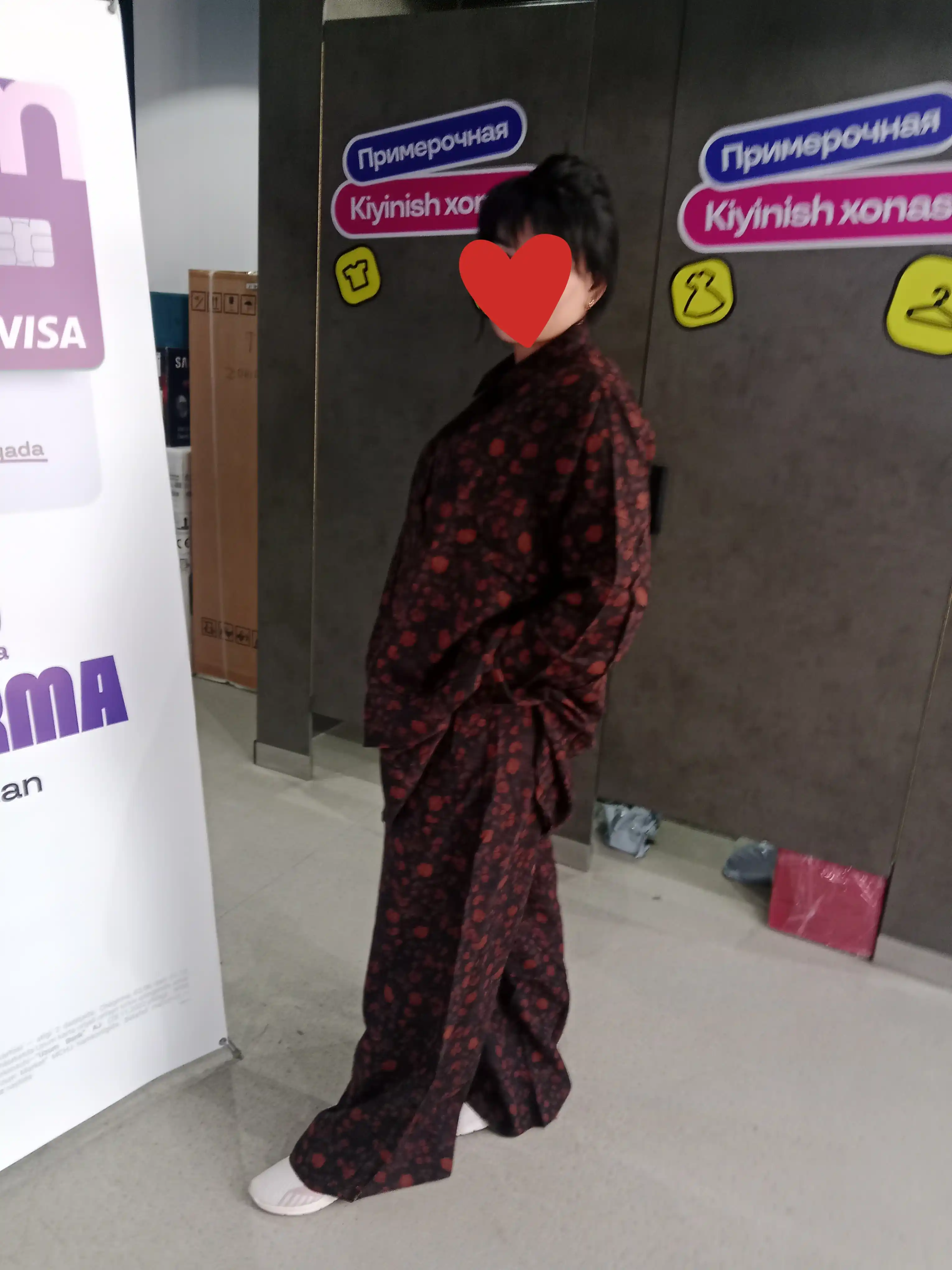 Ayollar dvoyka kostyumi oversize 2tasi1 da paxta tugmali ko‘ylak + keng palazo shim, 48–56
