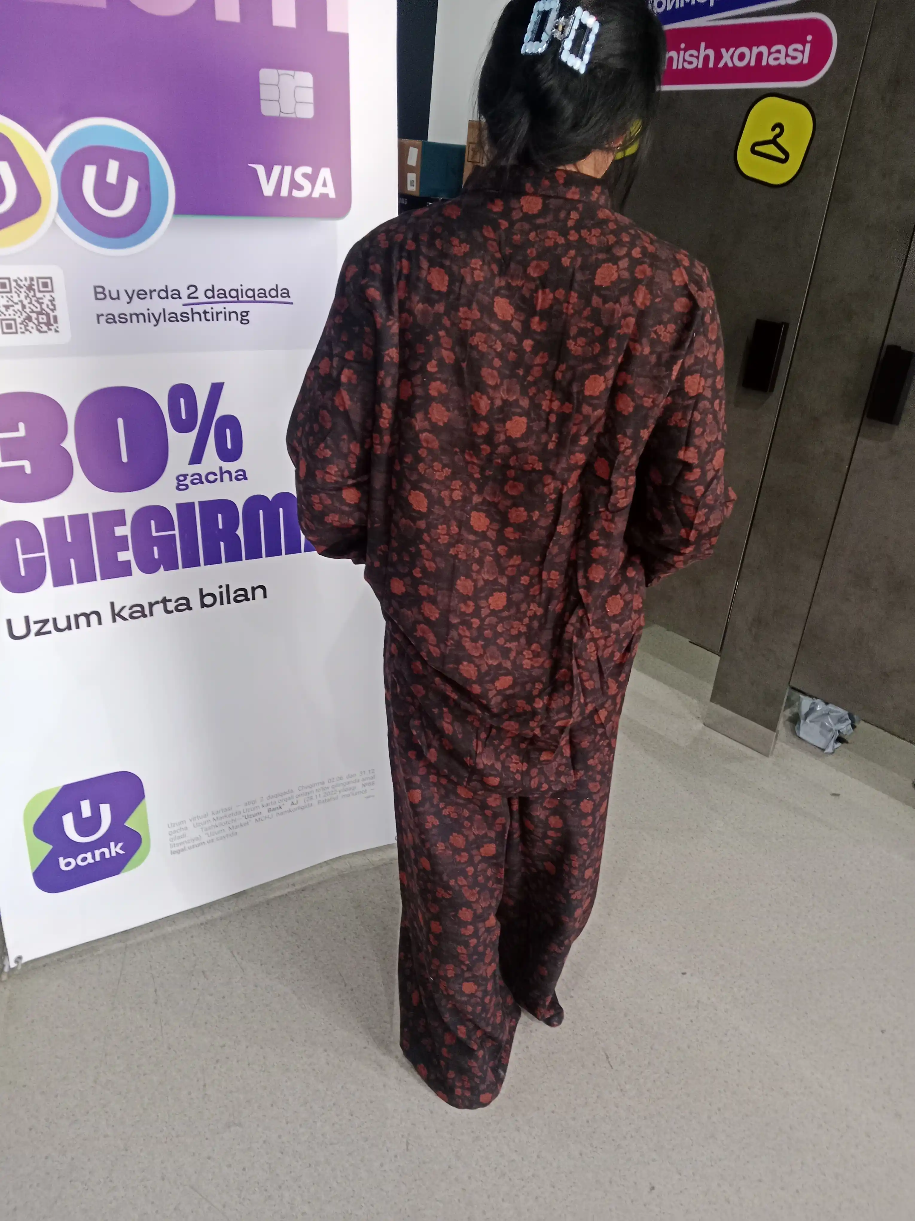 Ayollar dvoyka kostyumi oversize 2tasi1 da paxta tugmali ko‘ylak + keng palazo shim, 48–56