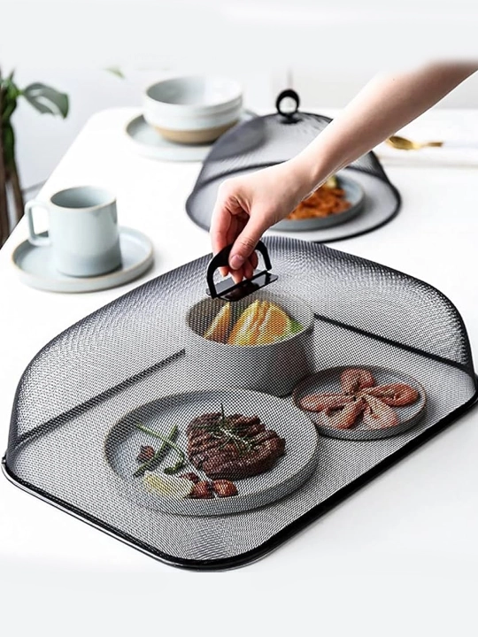 Сетка-колпак для продуктов 47×34,5 см, защитный экран от насекомых, пыли и мусора