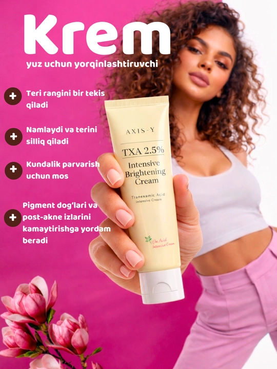 AXIS-Y TXA 2.5% Intensive Brightening Cream – Oqartiruvchi yuz kremi - 
