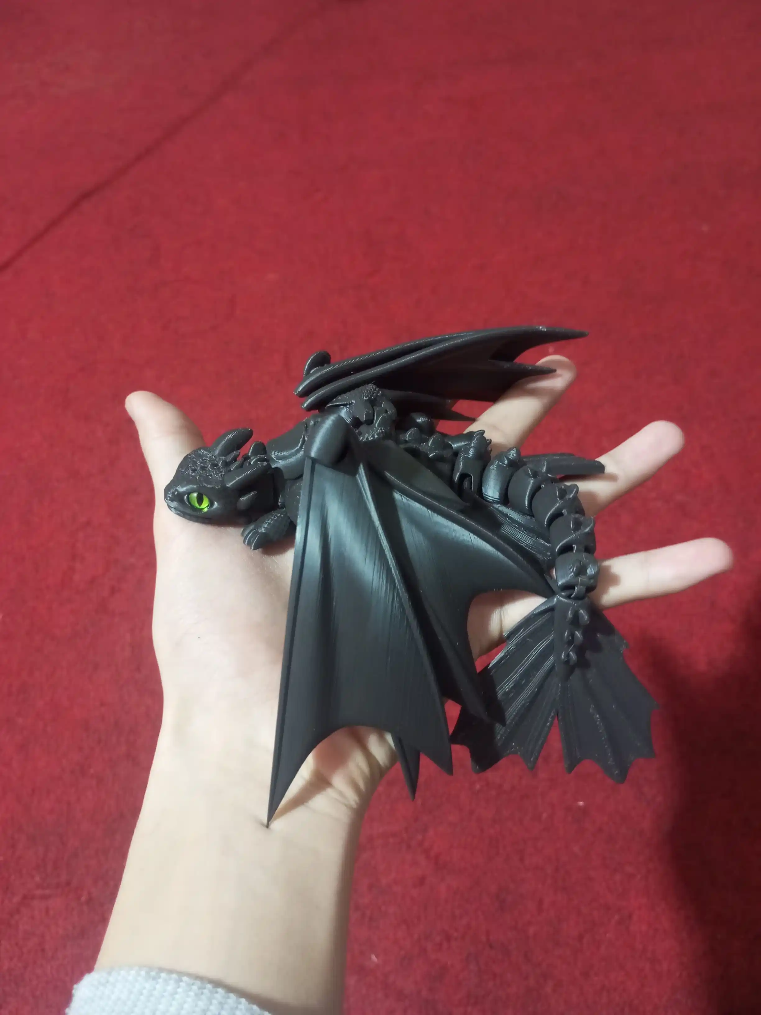 Беззубик подвижная игрушка, подвижный дракон и змея, ночная фурия