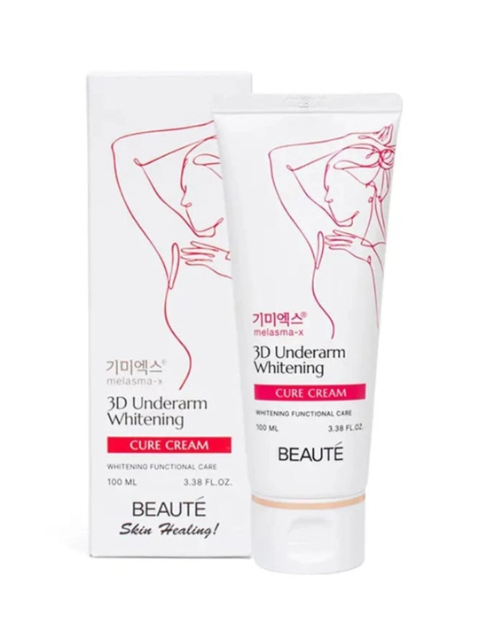 Отбеливающий и увлажняющий крем BEAUTE 3D underarm Whitening Cure Cream, 100 мл - 