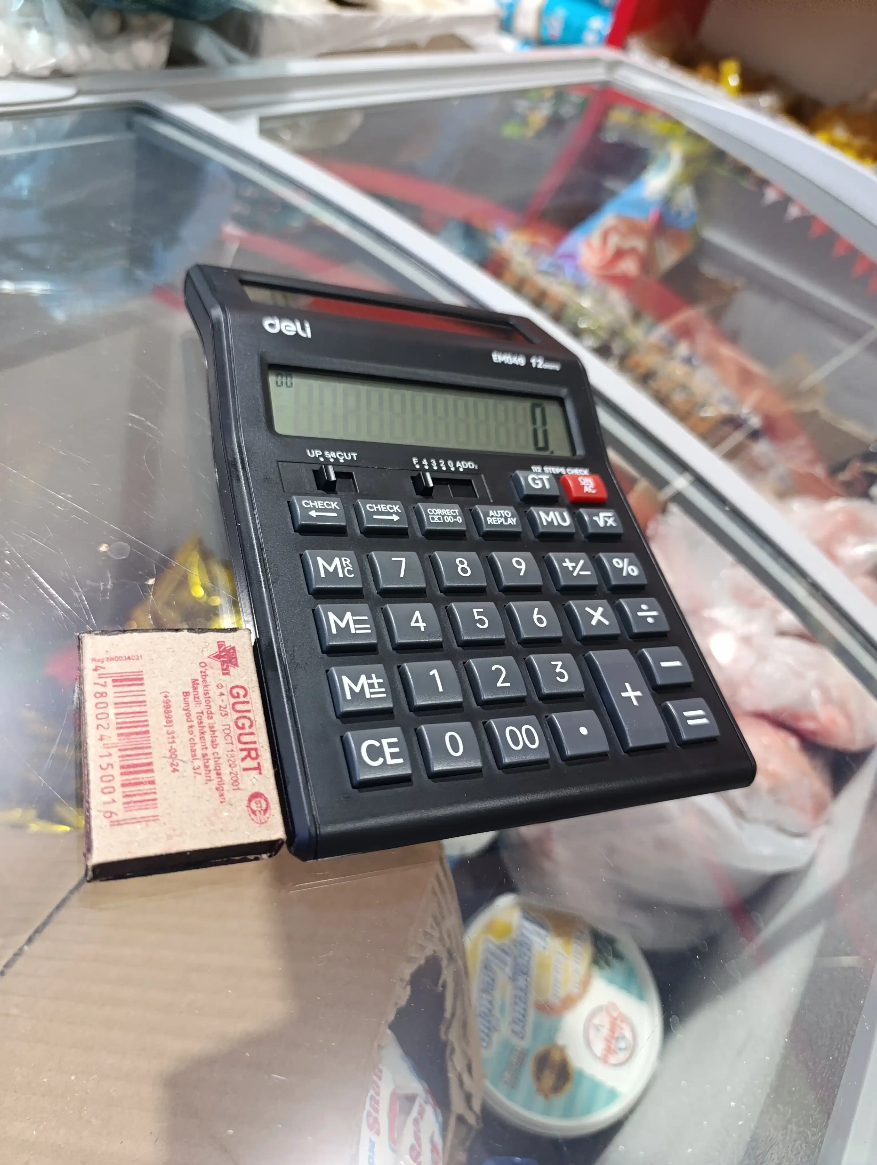 Kalkulyator 12 xonali Dual Display (qora) EM049 Deli, 049-EM