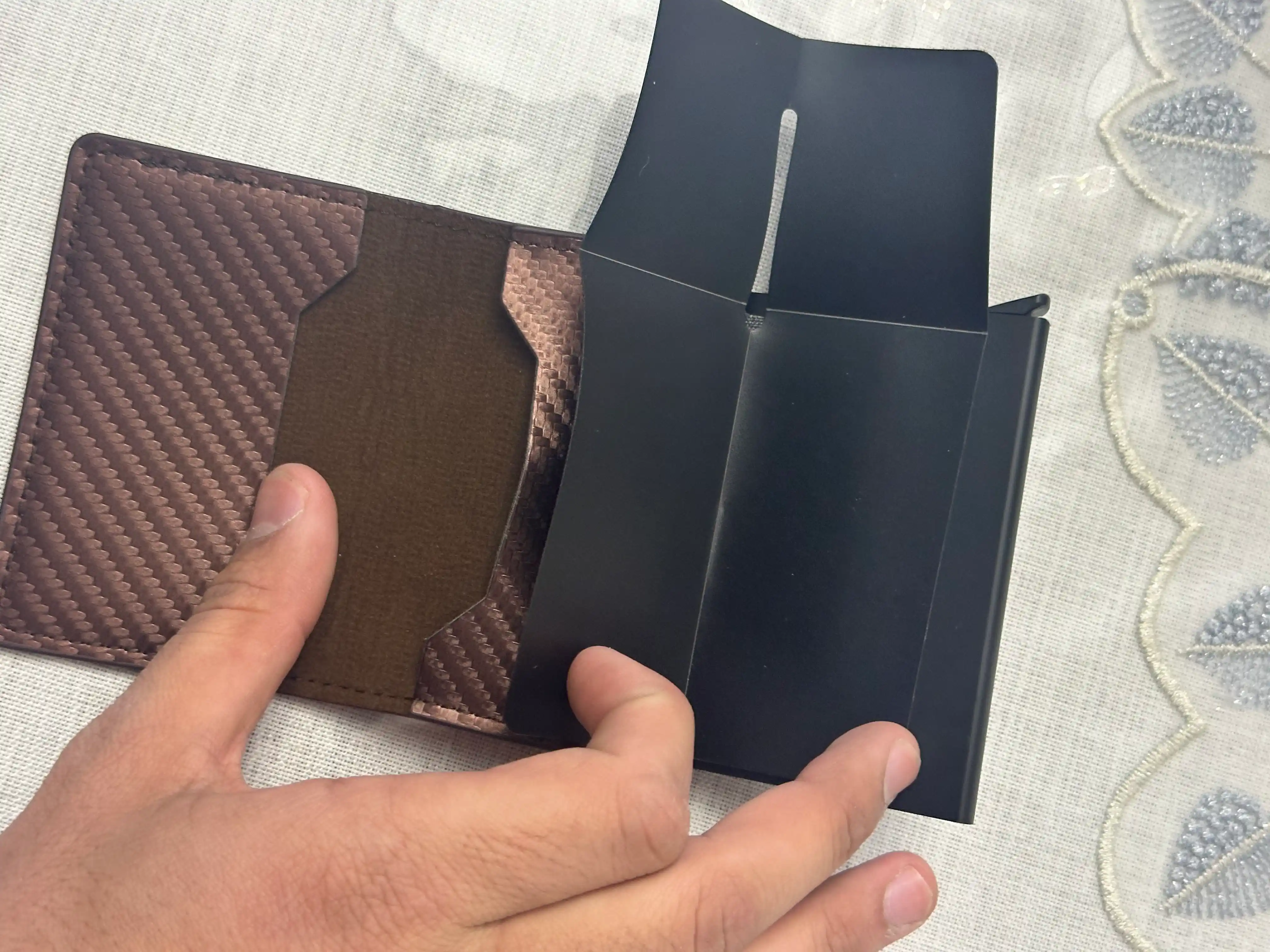 Кошелек-картхолдер для денег, кошелек для карт, картхолдер RFID-защита, подарок для мужчин