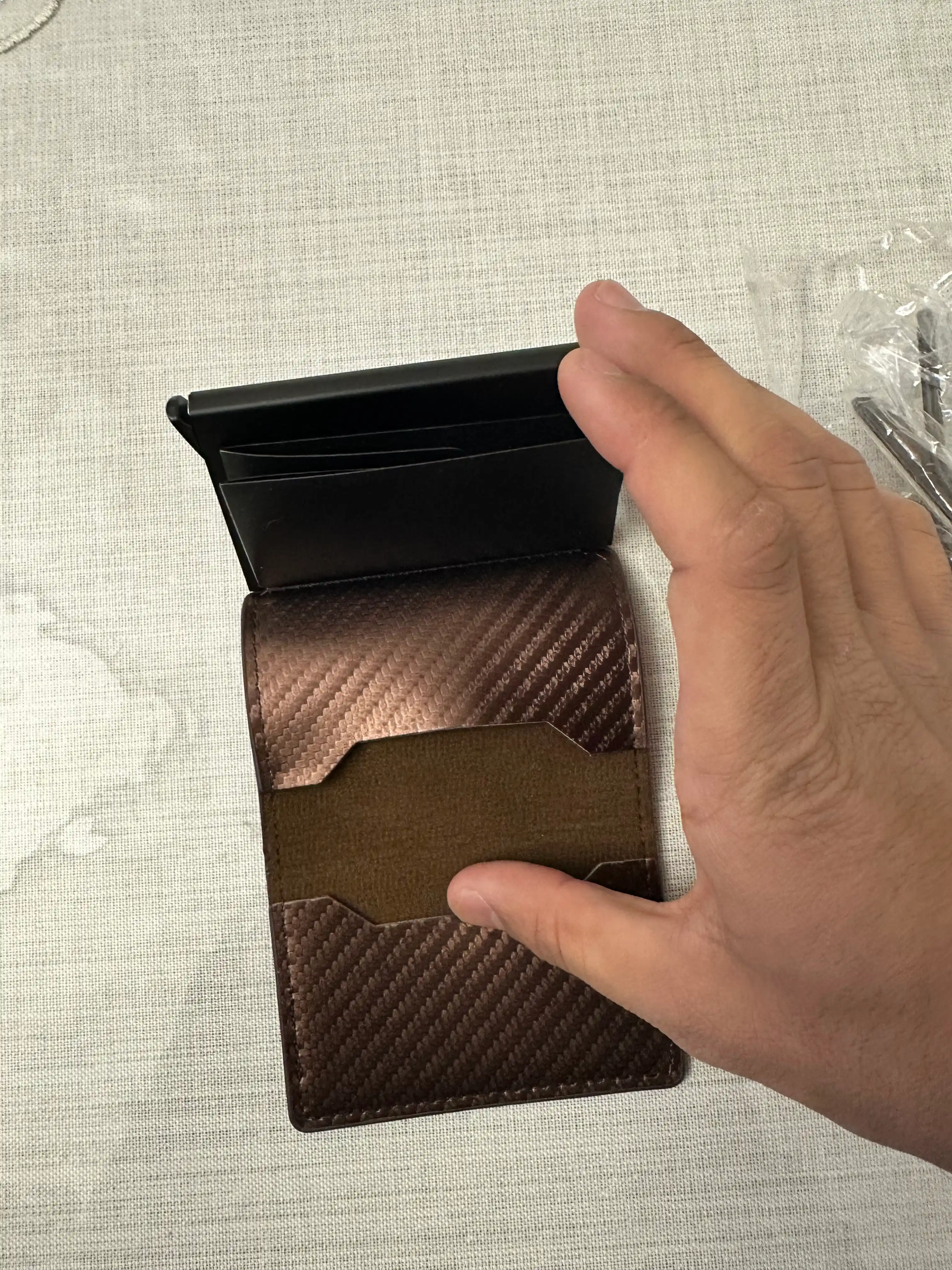 Кошелек-картхолдер для денег, кошелек для карт, картхолдер RFID-защита, подарок для мужчин