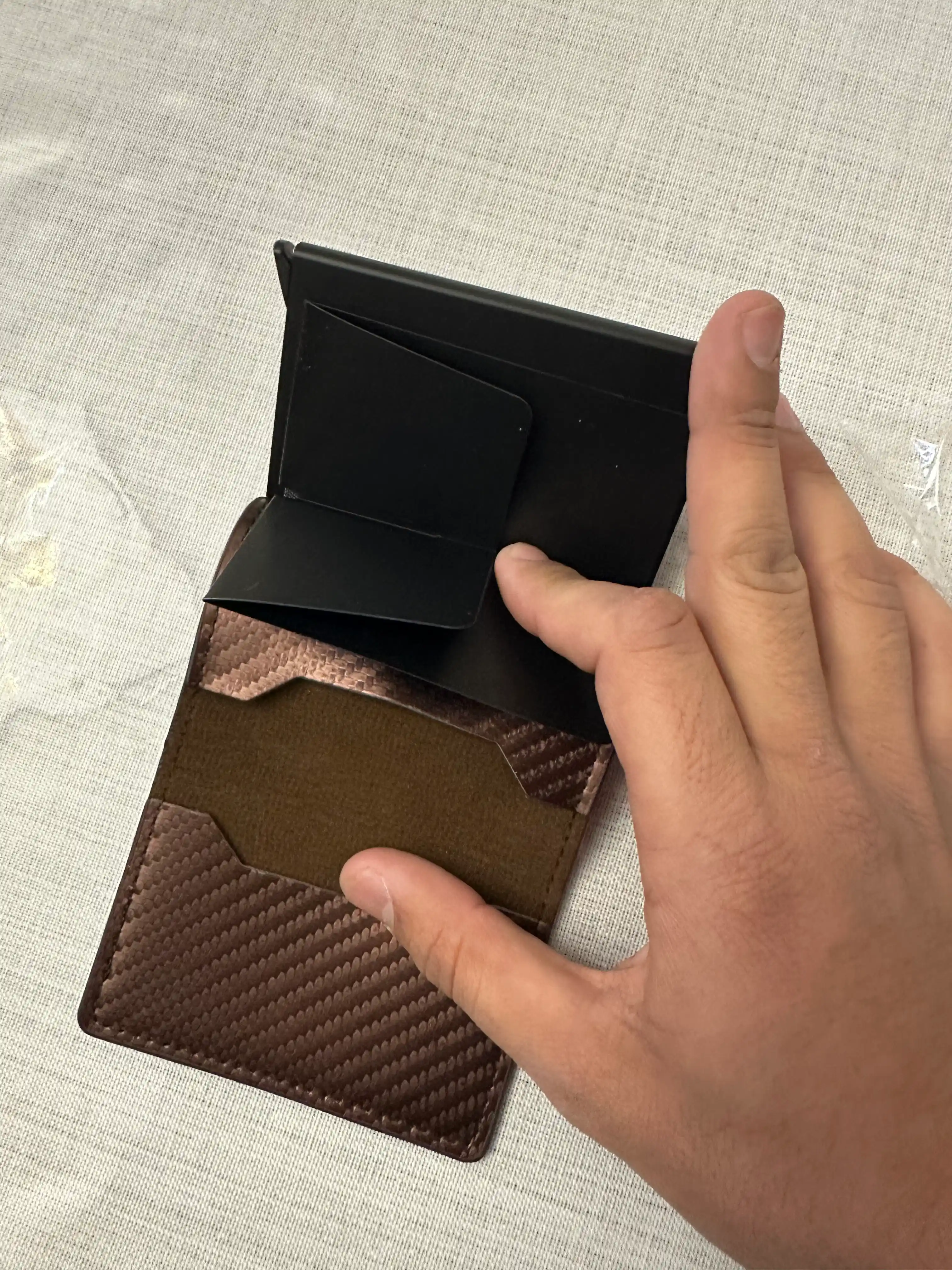 Кошелек-картхолдер для денег, кошелек для карт, картхолдер RFID-защита, подарок для мужчин