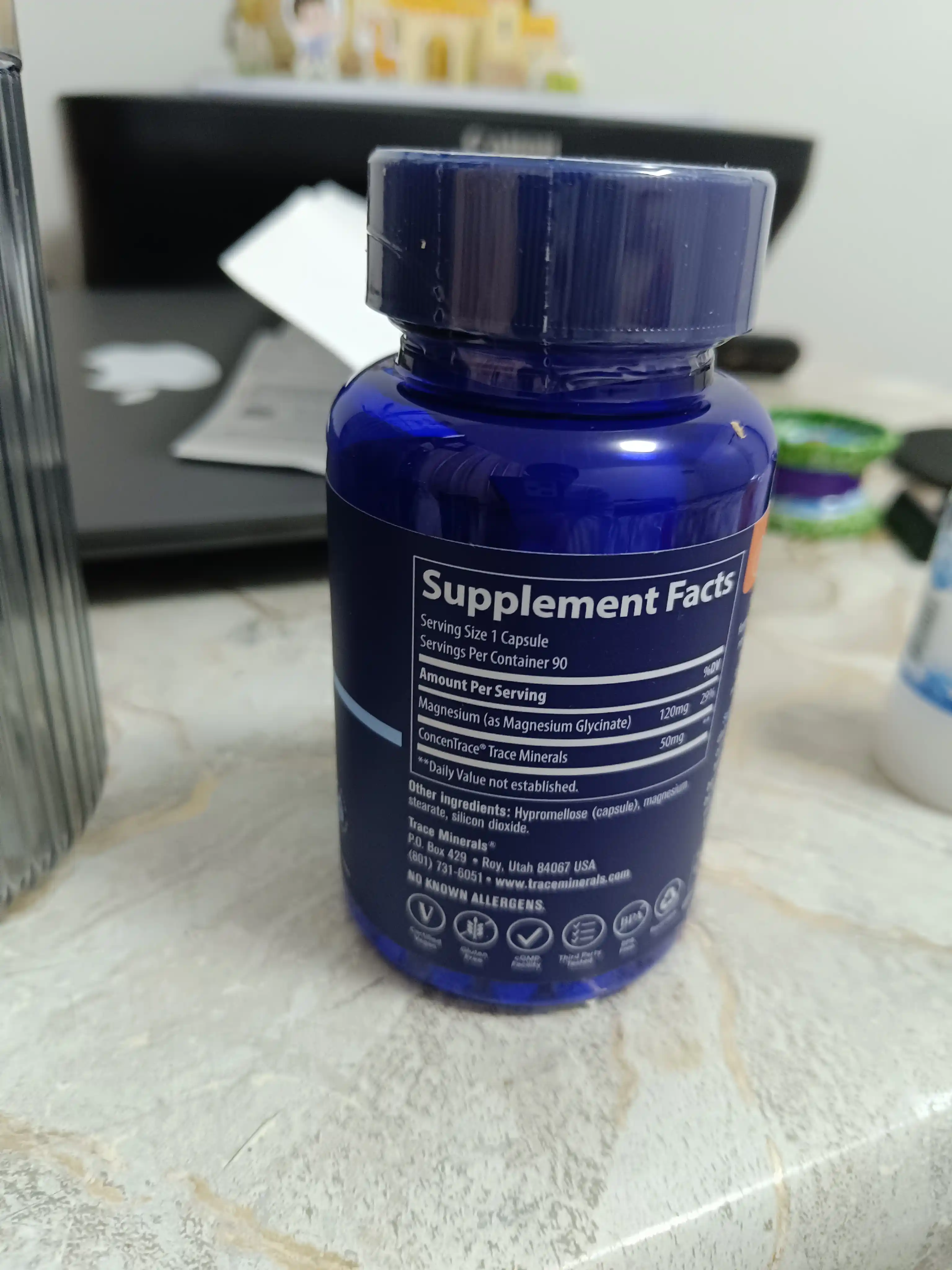 Trace, Magniy glycinate, 90 capsula