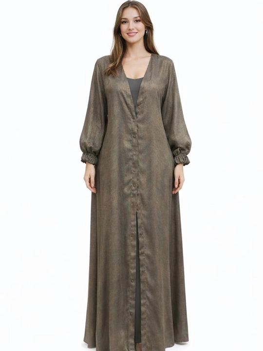 Abaya ayollar uzun yengli, musulmon abaya libosi - 