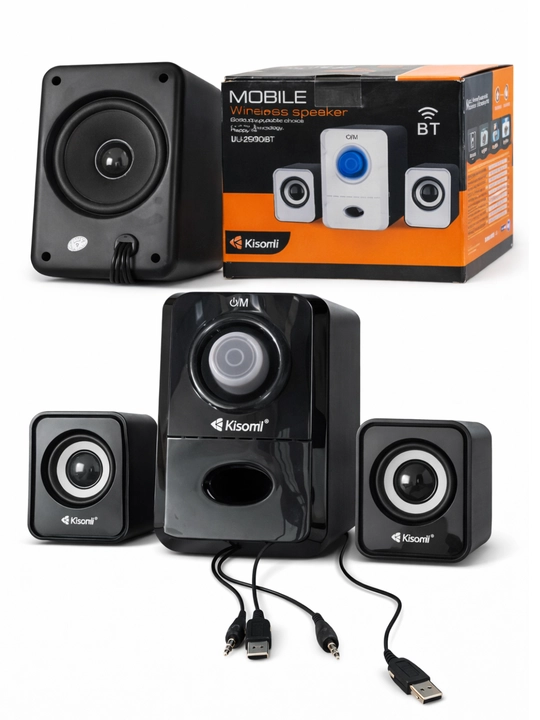 Компьютерная акустическая система Kisonli U-2900BT 2.1, Bluetooth питание от USB сабвуфер