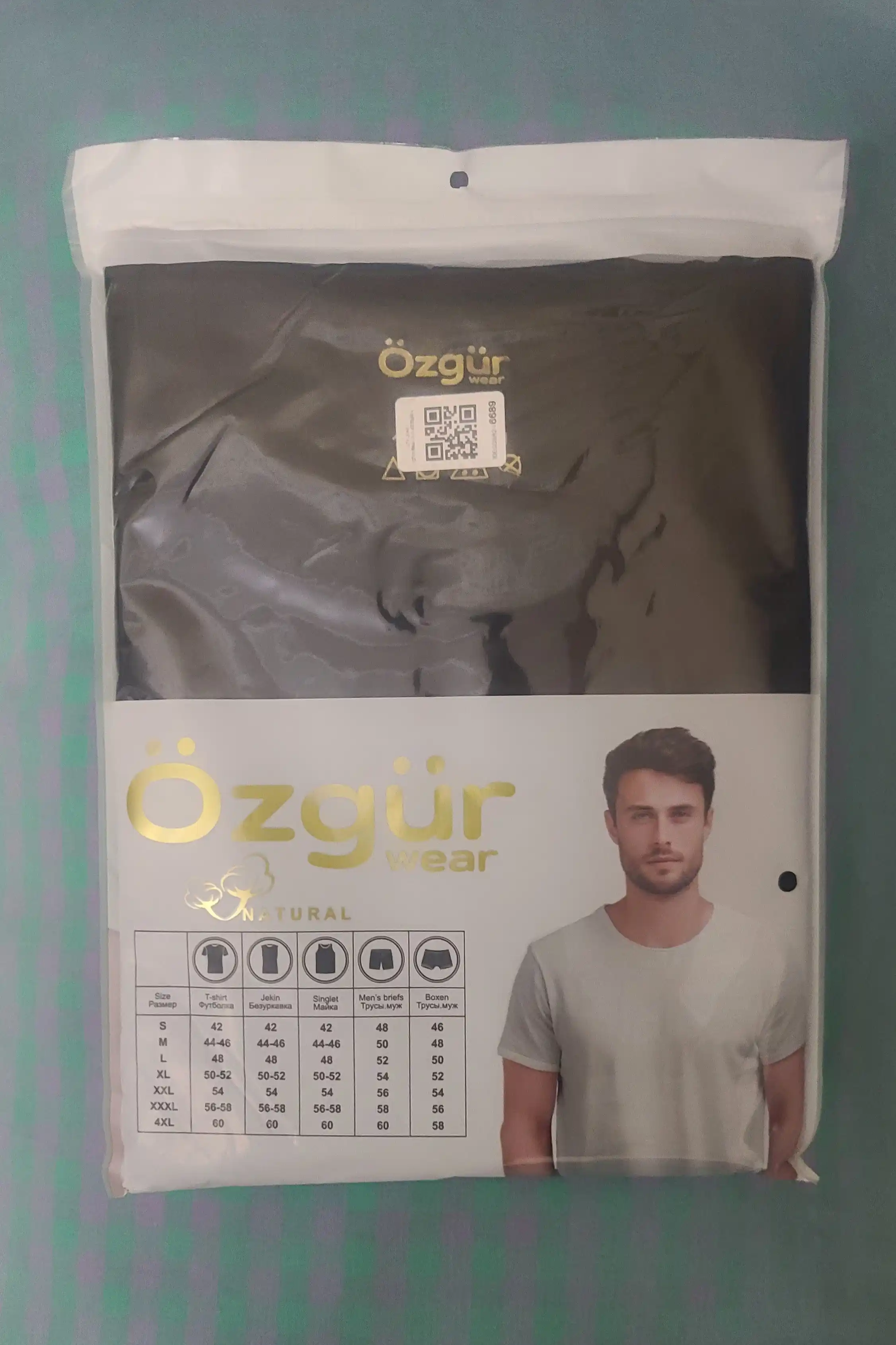 Erkaklar uchun anatomik futbolka, bir xil rangli paxta, kundalik bazaviy model
