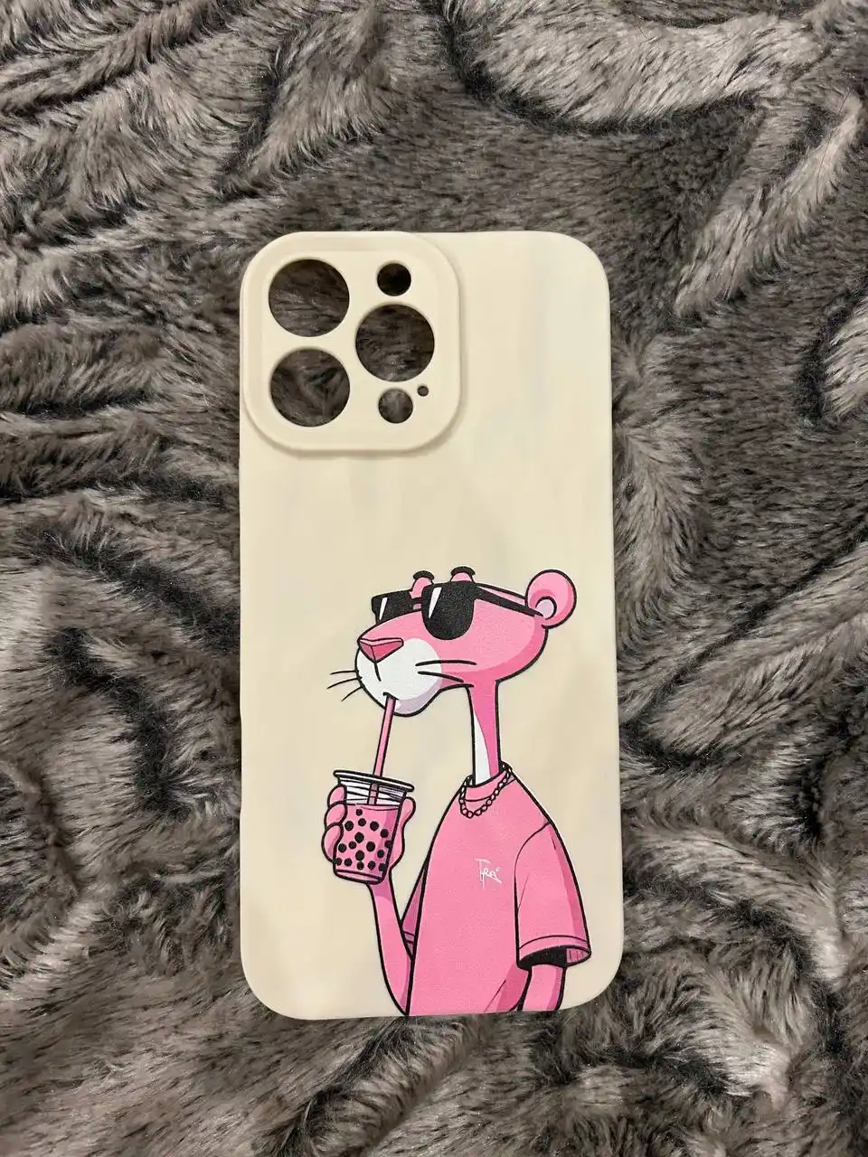 Чехол Pink Panther, мягкий силиконовый чехол для iPhone с ярким принтом