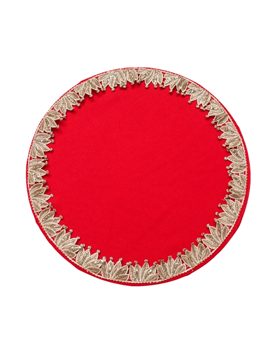 Nafis krujali runner 180×44 sm + 6 ta likopcha osti tagligi 30 sm, turkcha Dak matosi