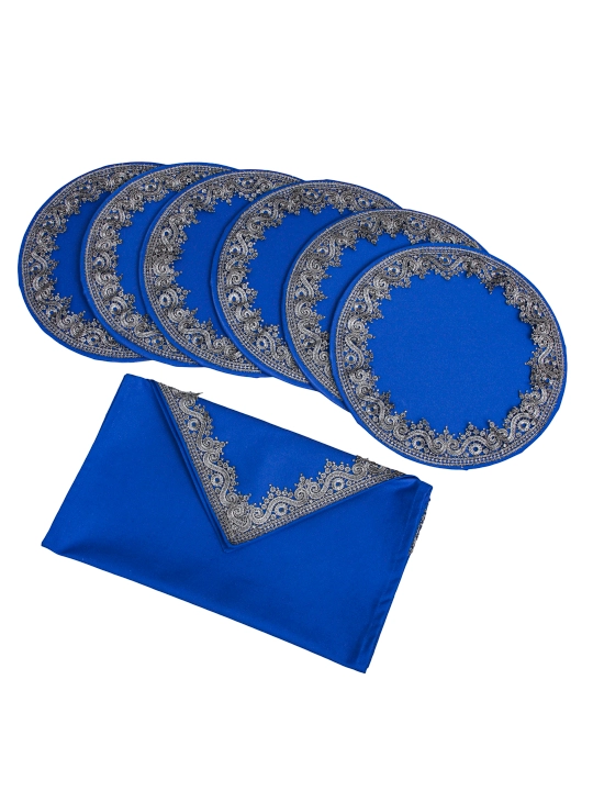 Nafis krujali runner 180×44 sm + 6 ta likopcha osti tagligi 30 sm, turkcha Dak matosi