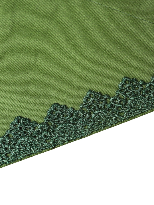 Nafis krujali runner 180×44 sm + 6 ta likopcha osti tagligi 30 sm, turkcha Dak matosi