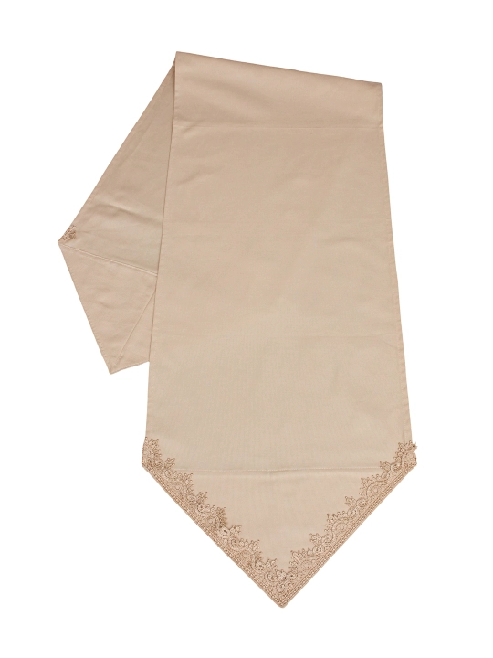 Nafis krujali runner 180×44 sm + 6 ta likopcha osti tagligi 30 sm, turkcha Dak matosi