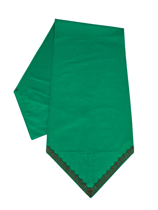 Nafis krujali runner 180×44 sm + 6 ta likopcha osti tagligi 30 sm, turkcha Dak matosi