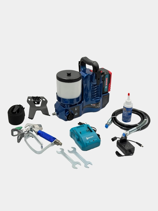 Безвоздушный краскопульт Biyoti аккумуляторный: 20В, 500Вт, 2000 Psi (арт. BYT-16009)