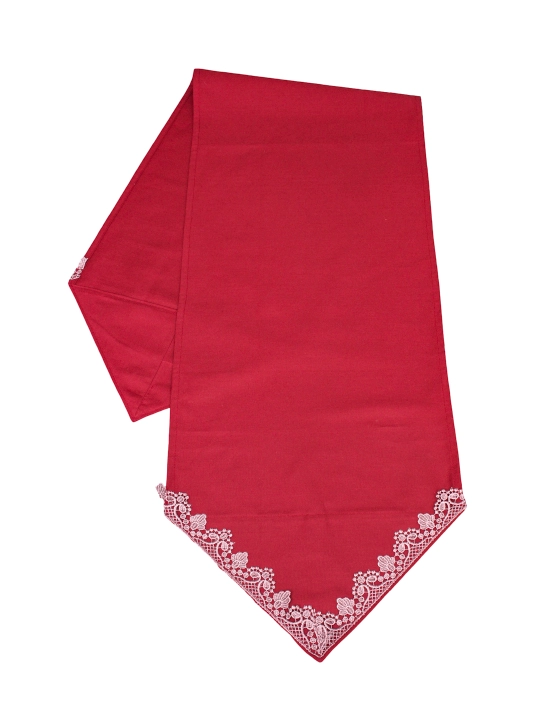 Nafis krujali runner 180×44 sm + 6 ta likopcha osti tagligi 30 sm, turkcha Dak matosi