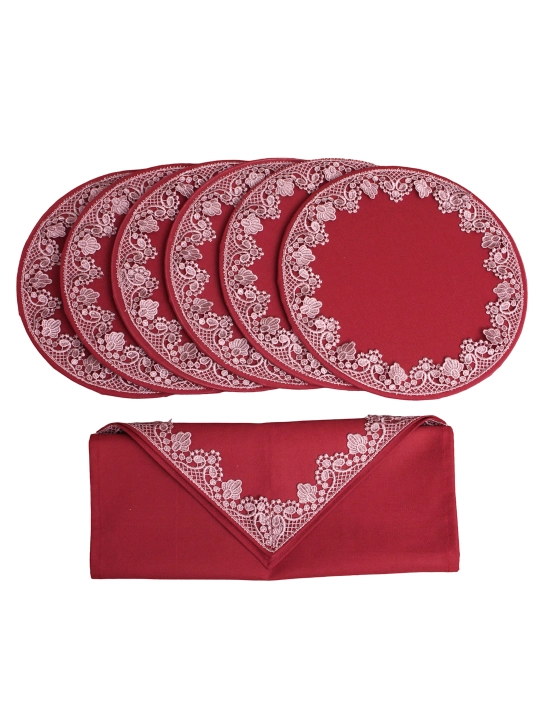 Nafis krujali runner 180×44 sm + 6 ta likopcha osti tagligi 30 sm, turkcha Dak matosi