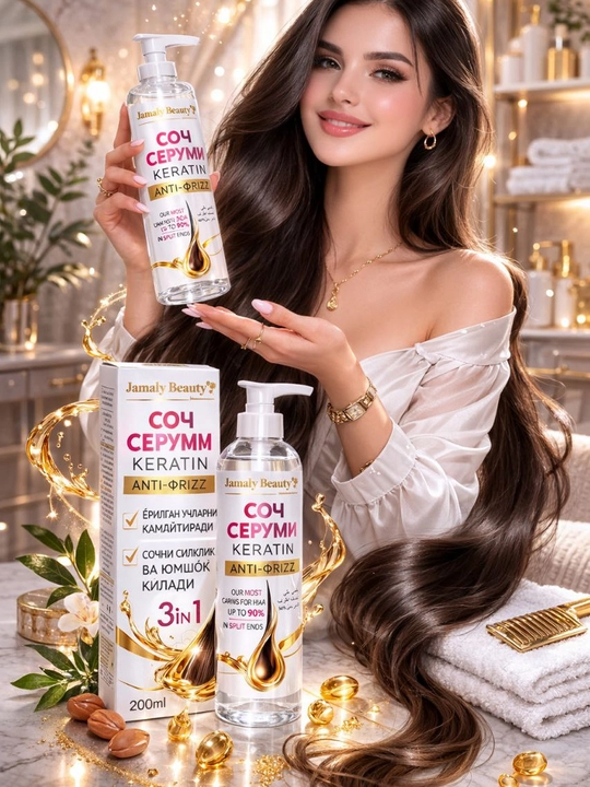 Против выпадения волос и облысения Jamaly Beauty Keratin Anti-Frizz - 