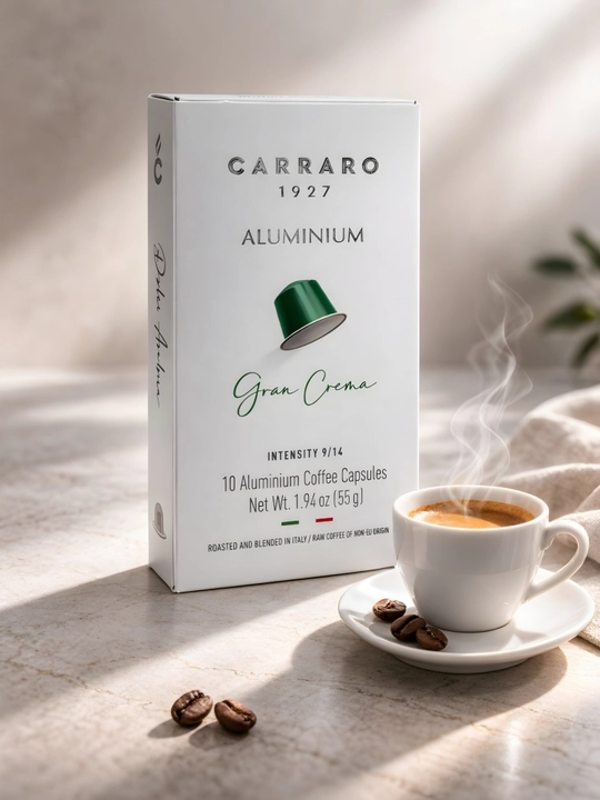 Кофе в капсулах Carraro Gran Crema для Nespresso, алюминиевые, 10 шт - 