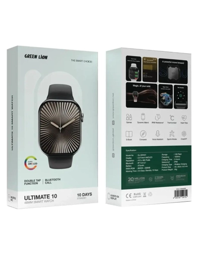 Green Lion Ultimate 10 46mm AMOLED Смарт Часы Bluetooth Call IP68