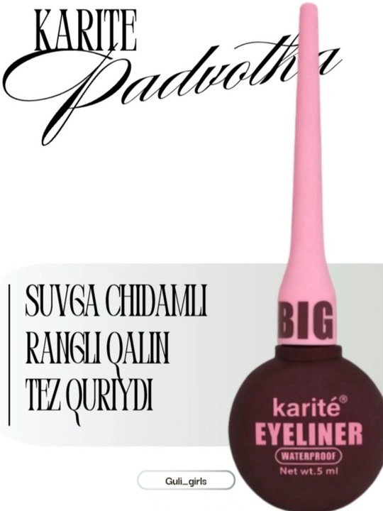 Ko'z uchun suvga chidamli podvodka Eyeliner, 5 ml - 