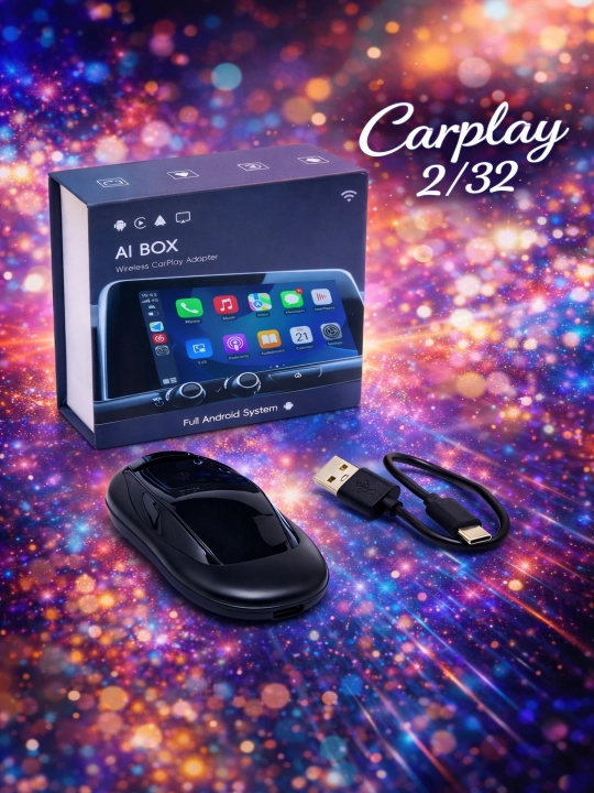 3 в 1 CarPlay Ai Box Адаптер с Android 13 и поддержкой Android Auto - 