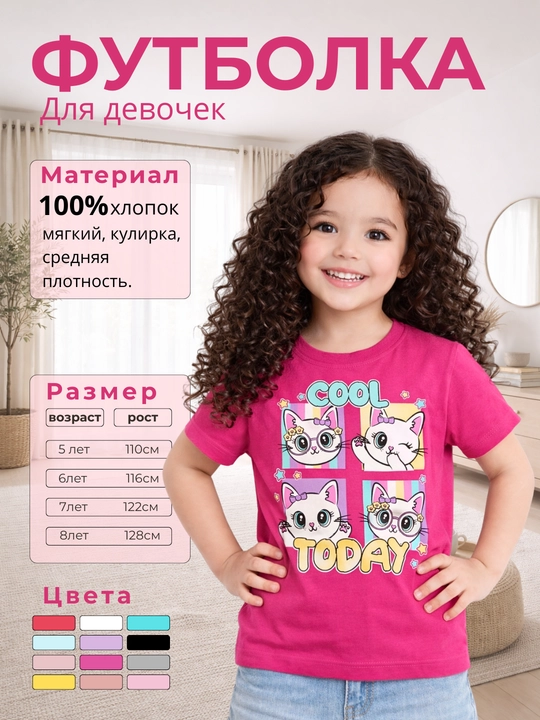 Футболки для девочек