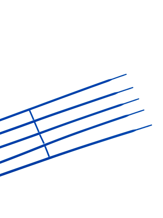 Plastik plombalar "Strela 525" 60cm, qadoqda 100 dona