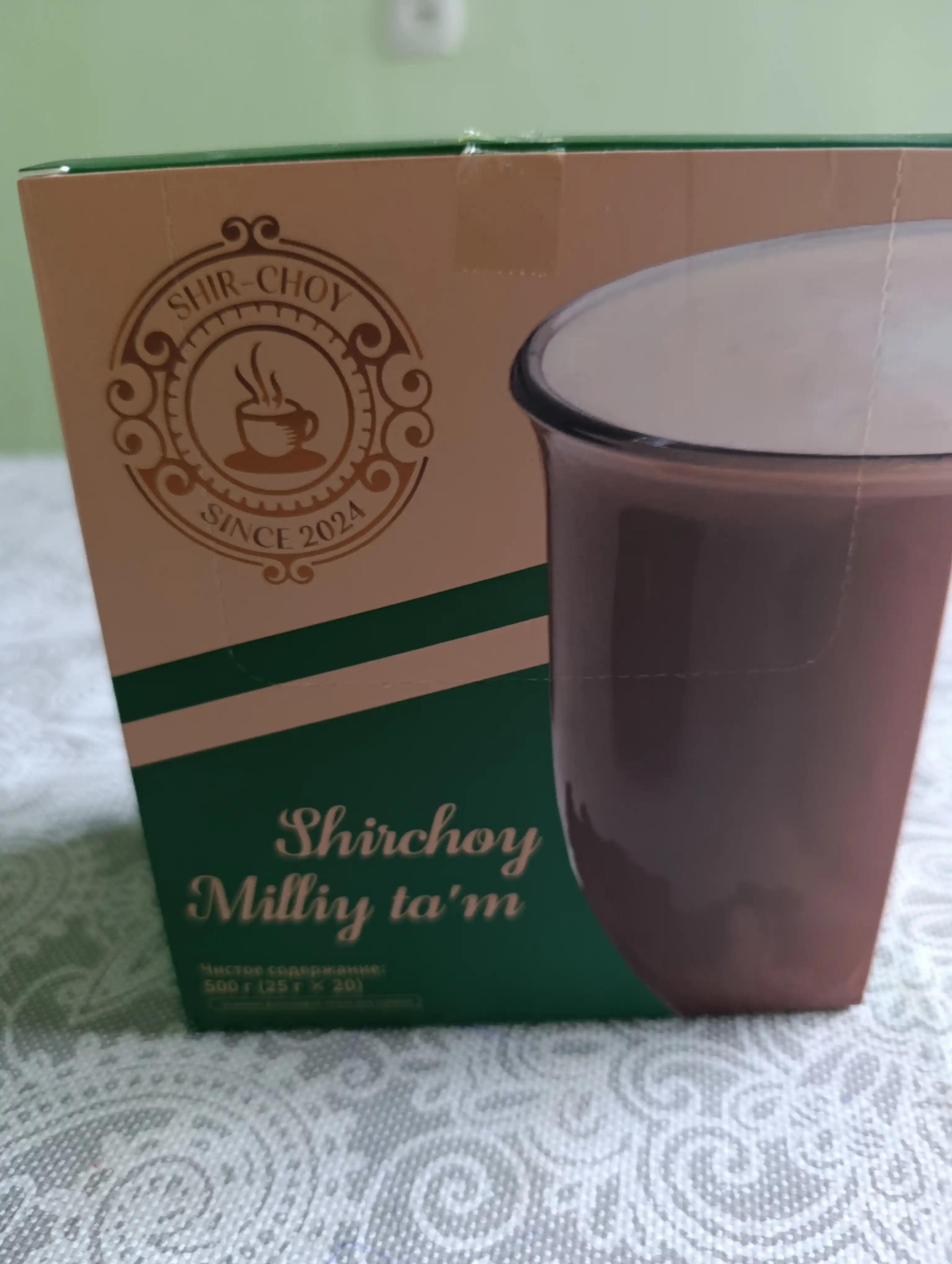 Shirchoy sutli choy, tez tayyorlanadigan qaymoqli ta’mli Halol portsiyalangan 20ta paketik
