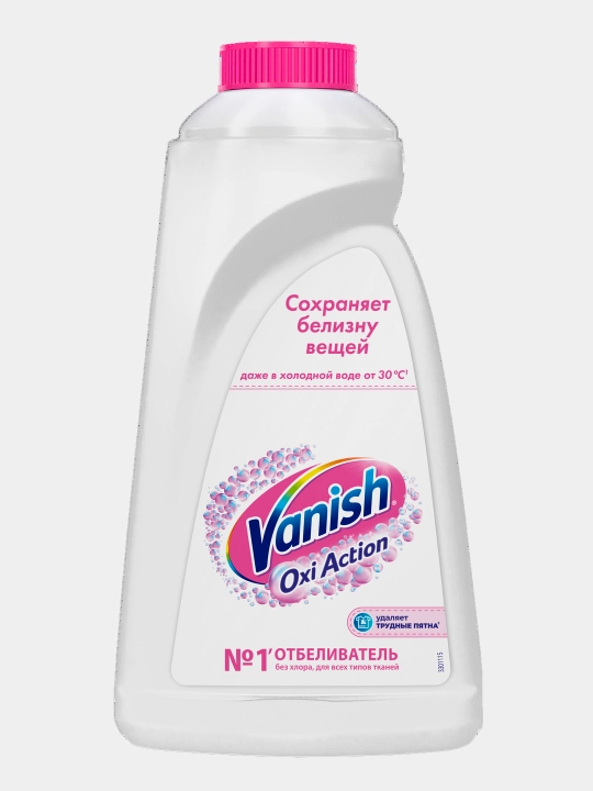 VANISH OXI Action Oq matolar uchun suyuq dog‘ ketkazuvchi va oqartiruvchi vosita, 1l