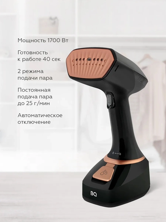 Qo'lda bug'lagichi BQ SG1006H, yuqori quvvatli 1700 Vt, katta hajm 280 ml