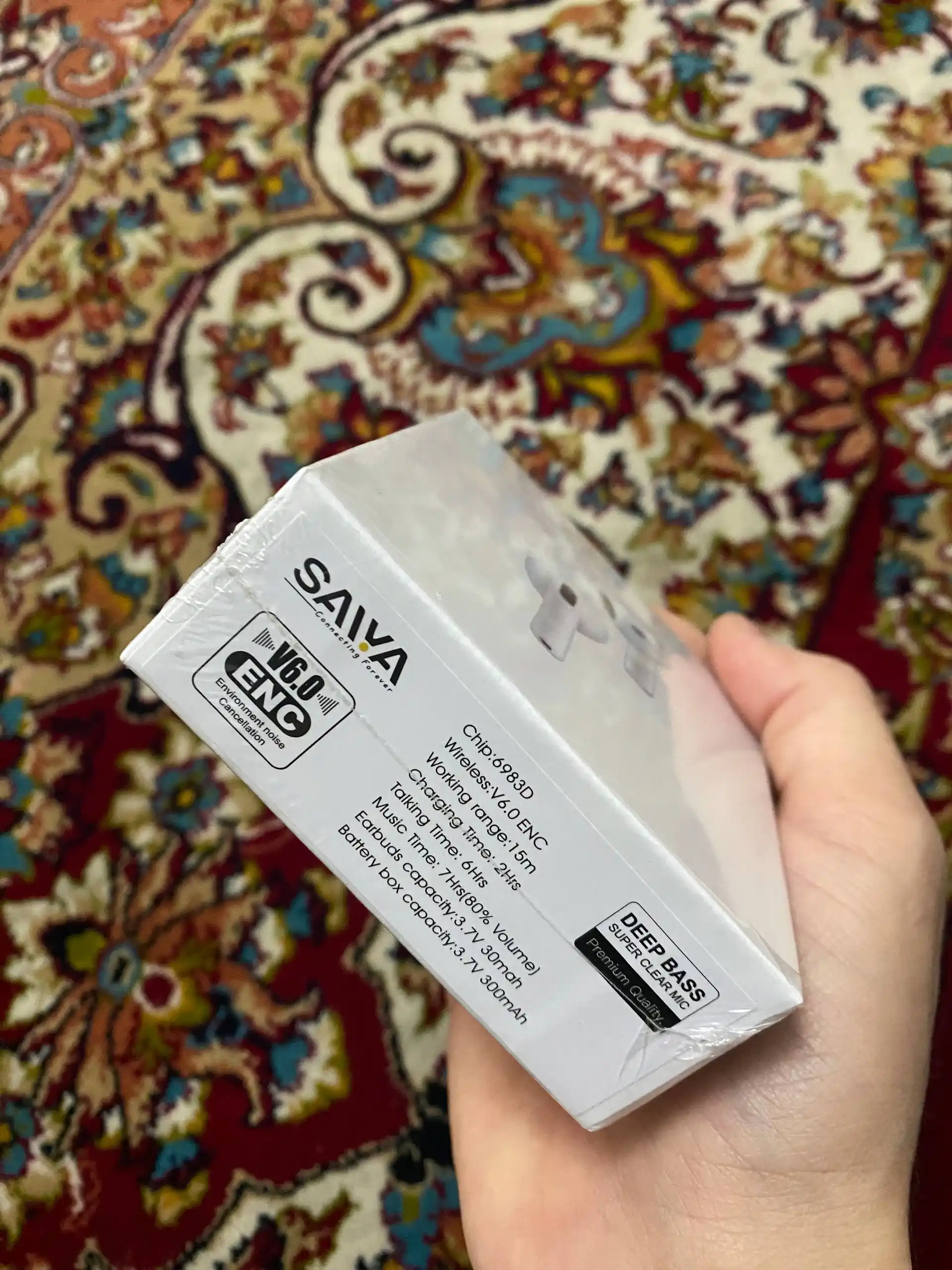 Simsiz quloqchinlar Saiya — Bluetooth 6.0, shovqinni bekor qilish, 15 m masofa