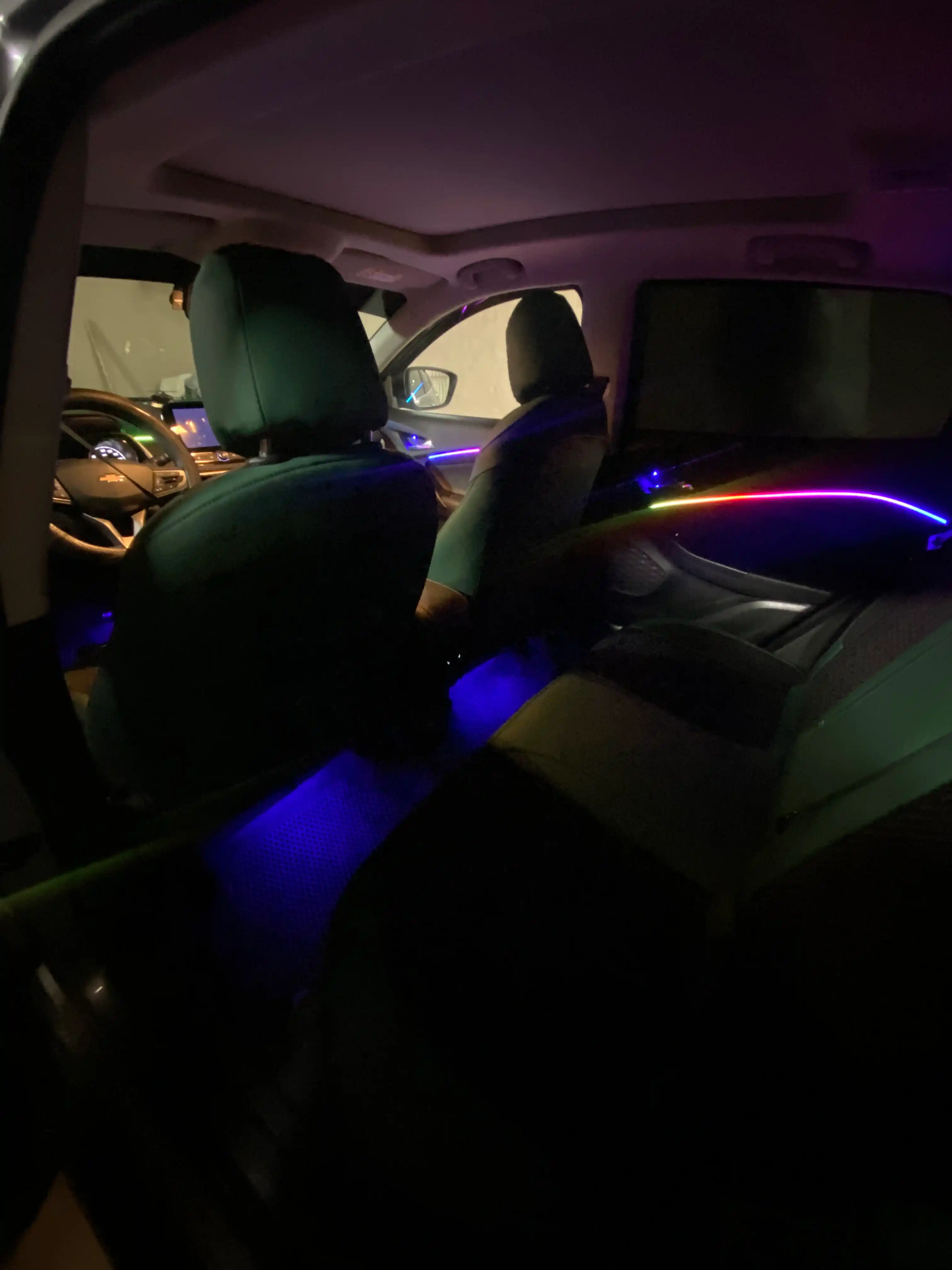 Многоцветная атмосферная подсветка RGBIC, для салона автомобиля, 18 шт