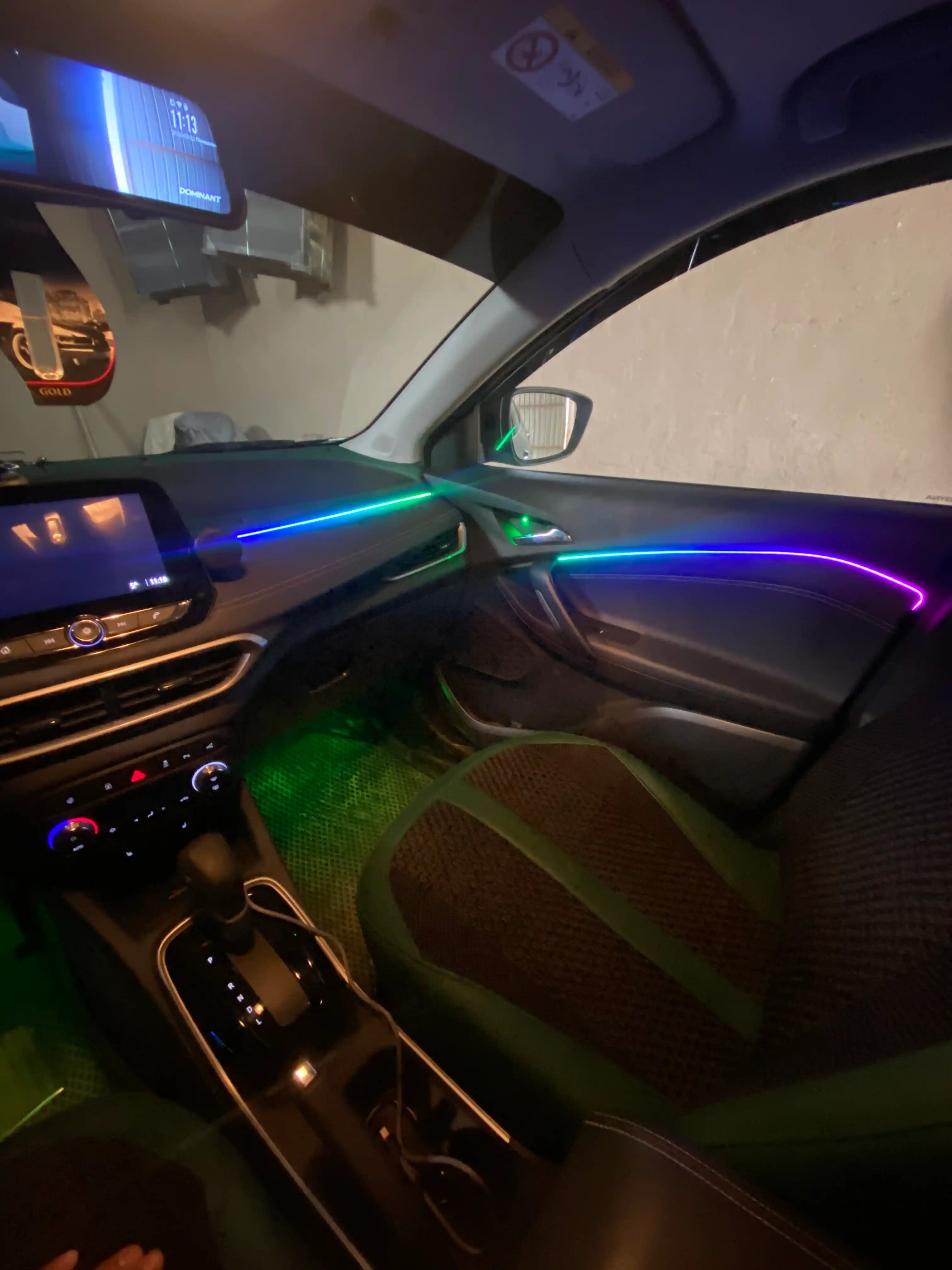Многоцветная атмосферная подсветка RGBIC, для салона автомобиля, 18 шт