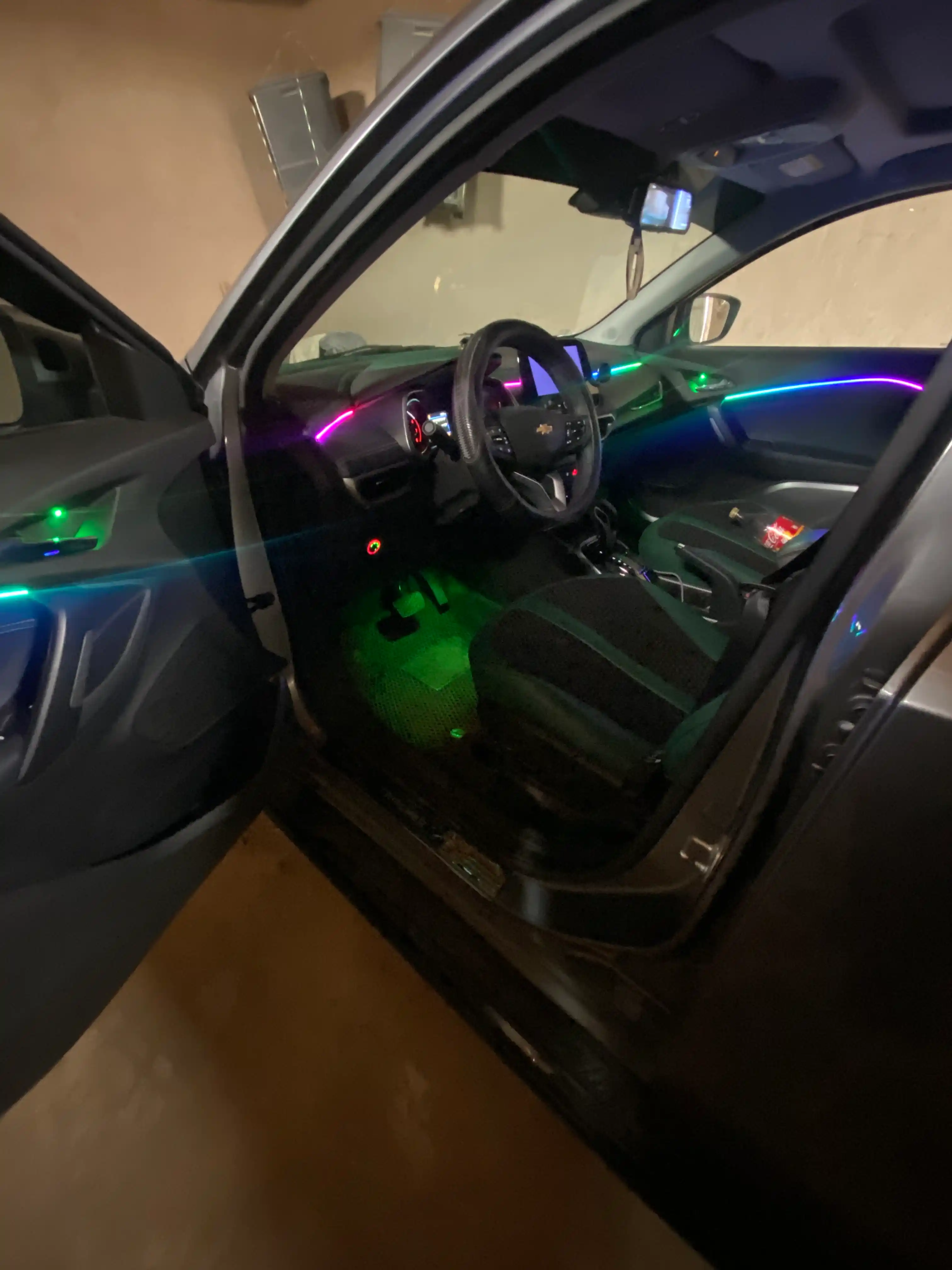 Многоцветная атмосферная подсветка RGBIC, для салона автомобиля, 18 шт