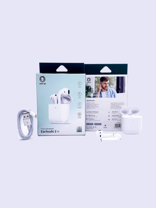 Green Lion Earbuds 2 TWS Simsiz Quloqchin, Bluetooth, 20 Soat - 