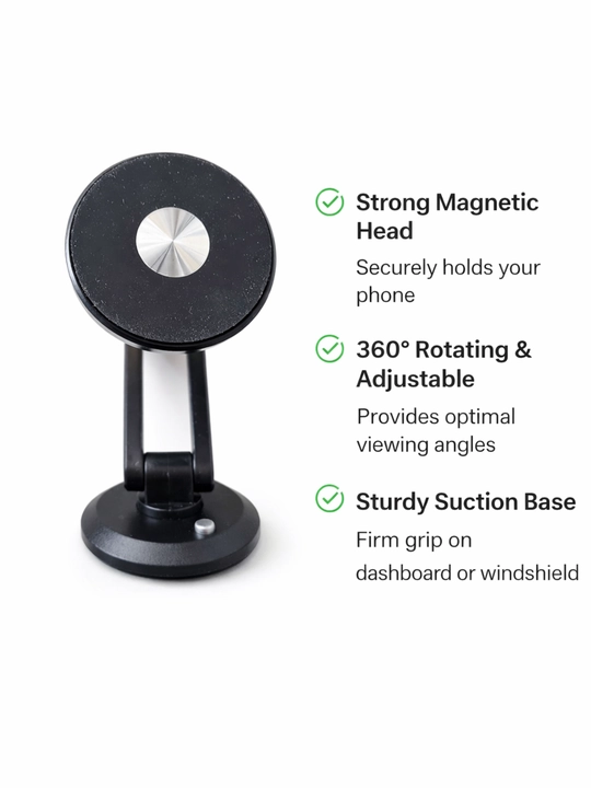 Avtomobil uchun magnit telefon ushlagichi, ushlagich Holder 360 daraja