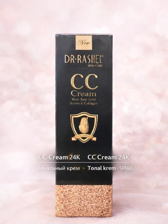 Tonal krem CC Cream 24K Dr.Rashel — kollagenli  SPF60, teri rangini tekislaydi