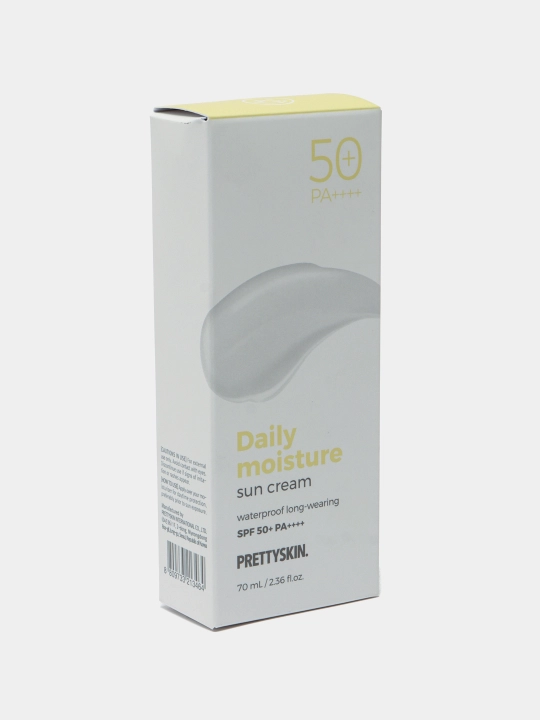 Pretty Skin Увлажняющий солнцезащитный крем для лица SPF50+ РА+++, разных типов кожи, 70 мл