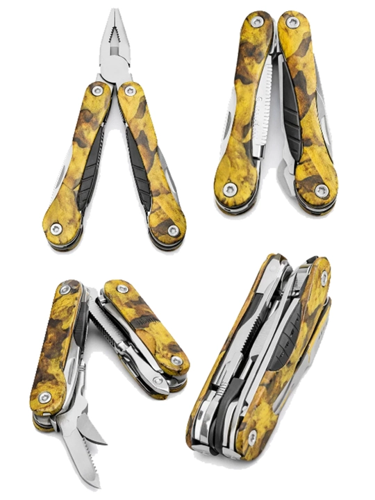 Ko‘p funksiyali multitool qisqichlari, pichoq va arra bilan  - 