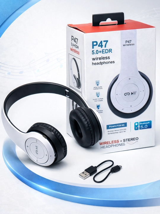 Наушники P47 5.0+EDR Bluetooth 5.0, беспроводные, с микрофоном - 