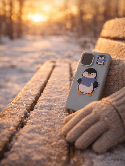 iPhone 11/12/13/14/15/16 Pro/ProMax uchun 3D stikerli yoqimli silikon g‘ilof